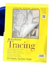 Strathmore 300 Series Tracing Paper Pad 9 inch x 12 inch 50 Sheets Pack of 3
