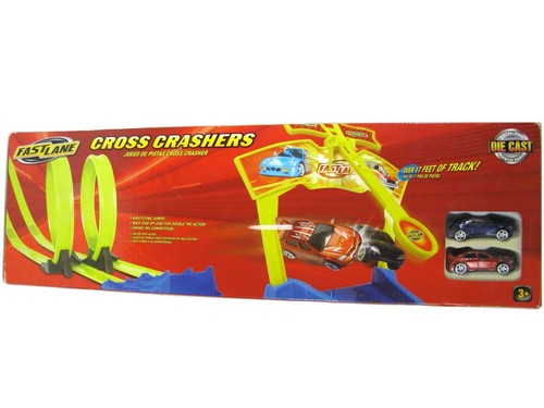 New Fast Lane Cross Crashers Race Track Loops 2011 Toys R Us 76498 | eBay