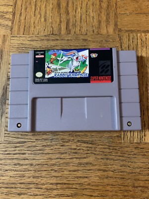 Bugs Bunny Rabbit Rampage Super Nintendo Game