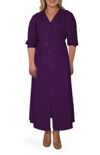 Woman's Midlength Dress Purple (Standards & Practices) Sz 2X New with tags