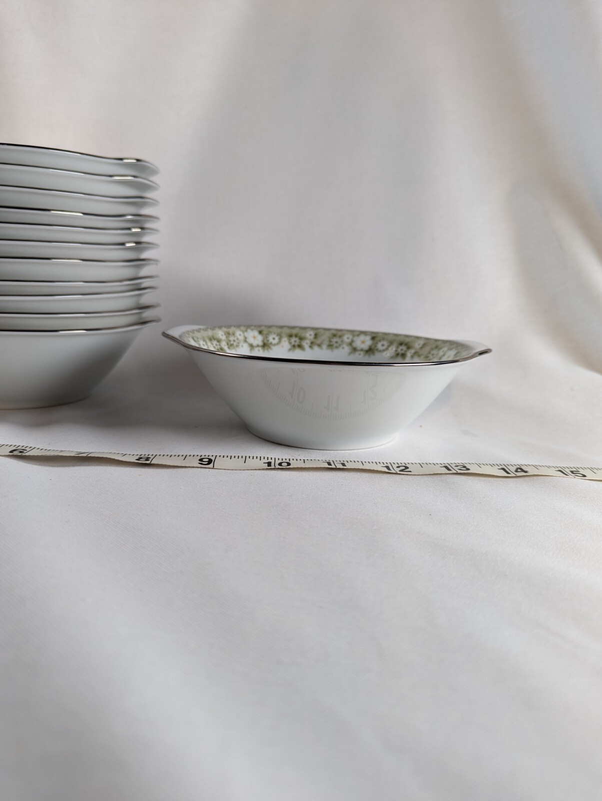 Noritake Princeton Lugged Cereal/Dessert Bowl Set of 12 platinum