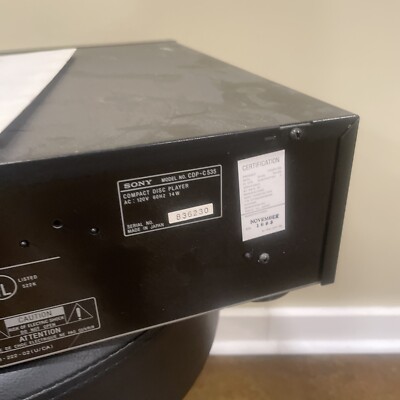 Sony CDP-C535 5 Disc CD Player Exchanger Hybrid Pulse D A