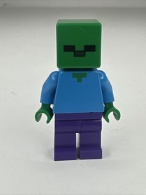 Lego Minecraft Minifig Zombie Mojang Creeper Steve 21119 21123 Mini Figurine