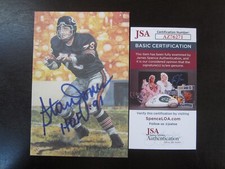 1991 Stan Jones Goal Line Art Card Autograph Signed Auto Card JSA Bears