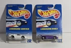 Hot Wheel Vintage Lamborghini And Countach Set Of 2 Cars