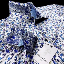 Robert Graham Geometric Paisley Colorful Print Sport Shirt Large 198