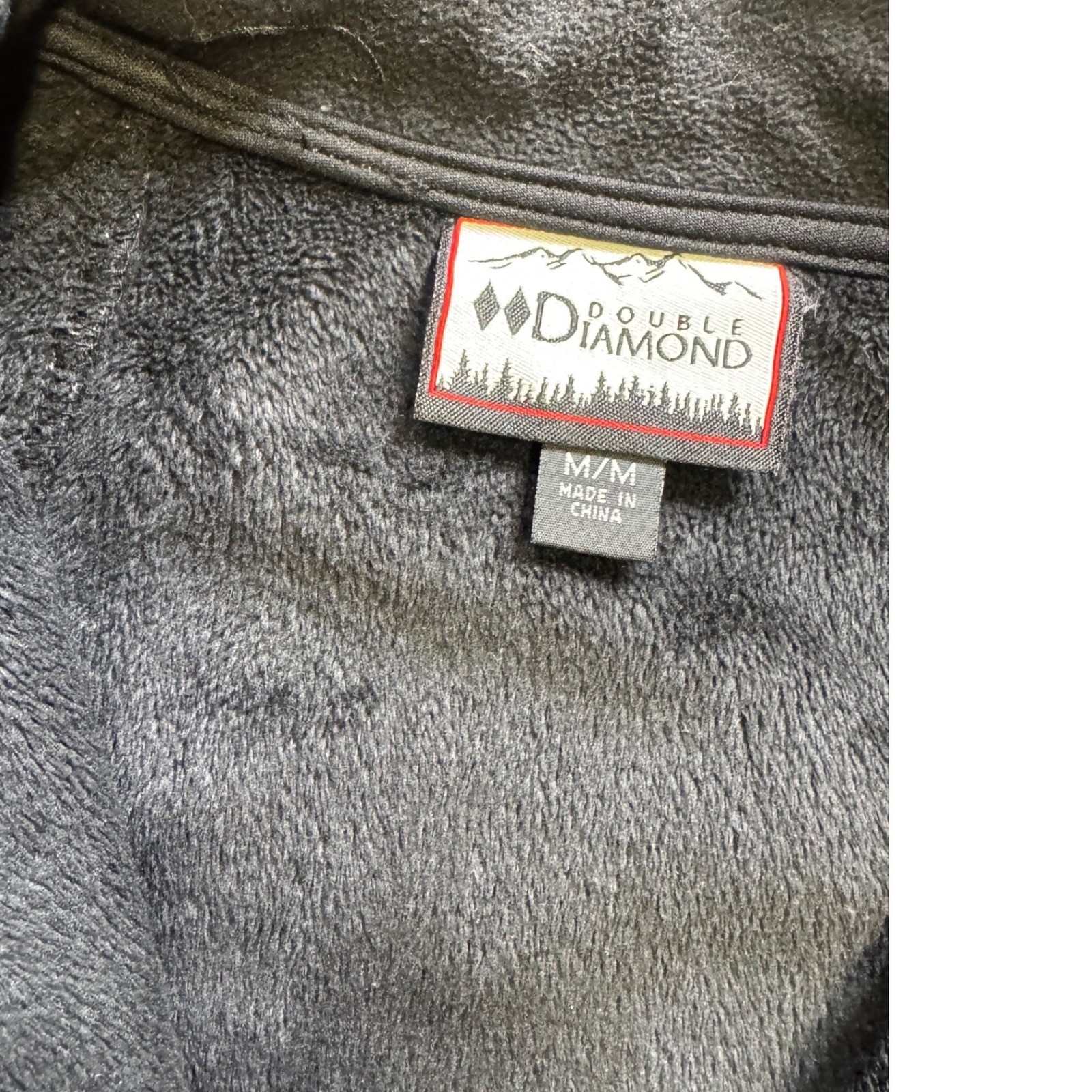 Double Diamond Softshell Jacket Black Fleece Line… - image 7
