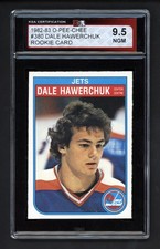 1982-83 OPC #380 DALE HAWERCHUK ROOKIE CARD KSA 9.5 NEAR GEM MINT