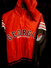 Georgia Bulldogs Men's G-III 1/4 Zip Hood Pullover Windbreaker Jacket Med or XL