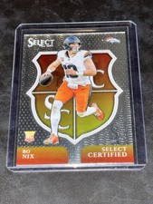 2024 Panini Select - Select Certified Rookies Bo Nix #4 (RC)