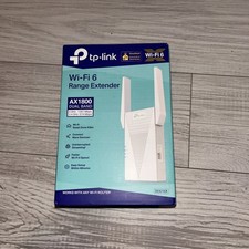 TP-Link AX1800 Dual Band Wi-Fi 6 Range Extender  5 GHz 1201 Mbps  RE615X