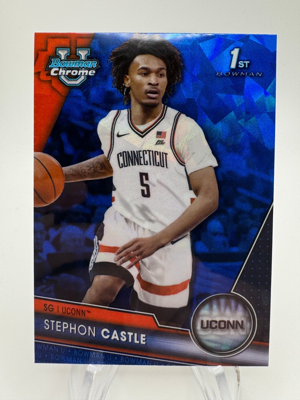 2023-24 Bowman Chrome University STEPHON CASTLE Sapphire 1st #88 UCONN