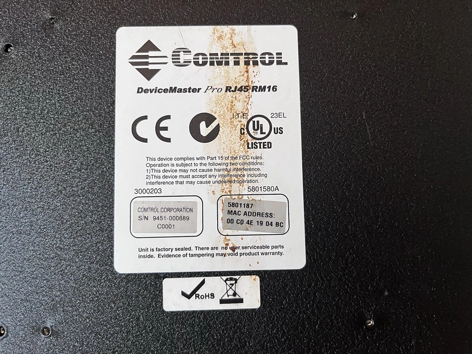 Comtrol devicemaster Pro RJ45 RM16 - Image 3 of 4