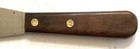 LARGE VINTAGE COMMERCIAL LABORATORY STAINLESS STEEL SPATULA, WOOD HANDLE ca.1950 — photo 6