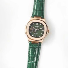 Seikmod NAUTIKO | Open Heart Rose Gold Green Dial - Automatic - 41mm