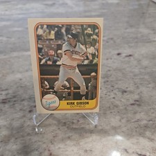 Fleer 1981 Kirk Gibson #481 Detroit Tigers Rookie Baseball Trading Card. rookie card picture