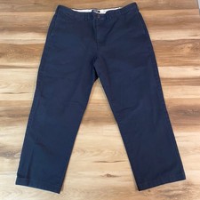 Lands End Traditional Fit Navy Blue Cotton Chino Pants Men's Size 40