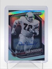 DAN DIERDORF 2025 PANINI PRIZM BLACK AUTOGRAPH SILVER PRIZM AUTO Q0008