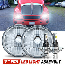 Fit For Kenworth T2000 Semi-truck 7inch Round Led Halo Projector Headlights Pair Fit For Kenworth T2000 Semi-truck 7inch Round Led Halo Projector Headlights Pair