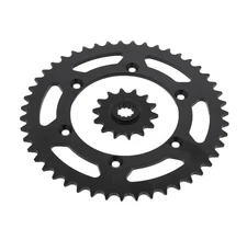 Sprockets for Kawasaki KLX400 2003 Front 14 Tooth & Rear 47 Tooth Black Sprocket