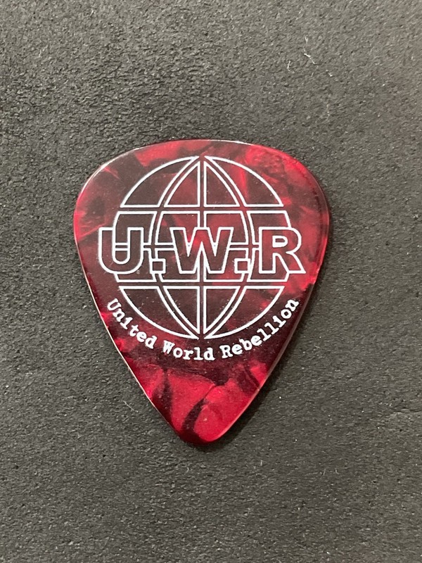 Rachel Bolan Skid Row 'United World Rebellion' Logo Guitar Pick 