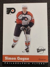 2000 Upper Deck Vintage Simon Gagne Rookie Card RC #263 Philadelphia Flyers. rookie card picture