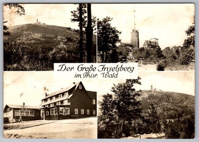 Großer Inselsberg Thüringer Wald RPPC East Germany DDR c1971 Real Photo Postcard