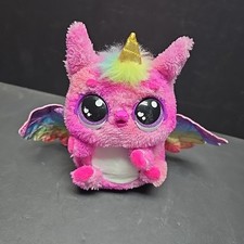 Hatchimals Alive Mystery Hatch Interactive Pufficorn Pink Plush 7" No Box