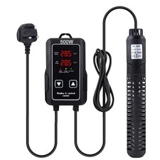 Aquarium Heater 500W Submersible Fish Tank Heater with External Digital Control