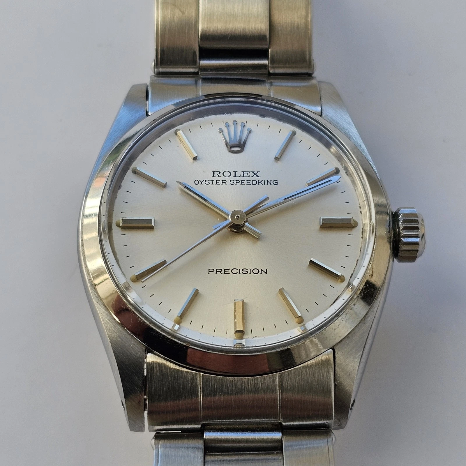 Rolex — Vintage Rolex Oyster Speedking Precision Hand-Winding Men's Wristwatch Ref 6420