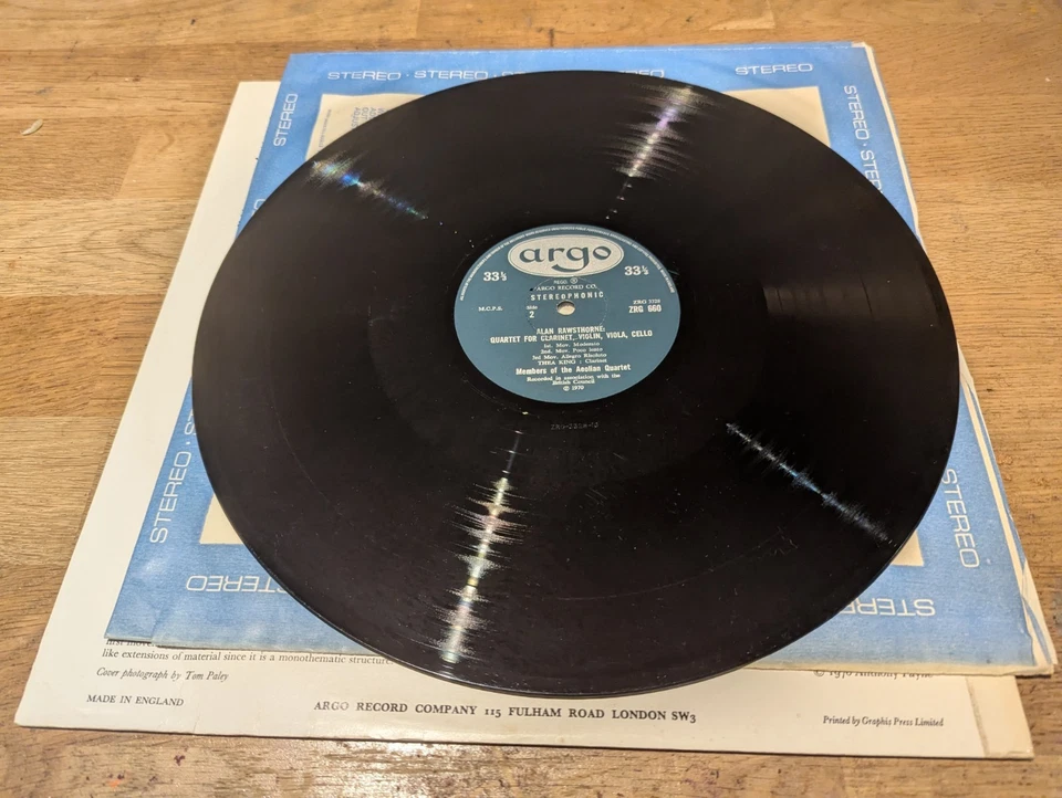ARGO ZRG 660 Rainier string Trio/Rawsthorne Clarinet Quartet Aeolian/Thea King - Image 3 of 4