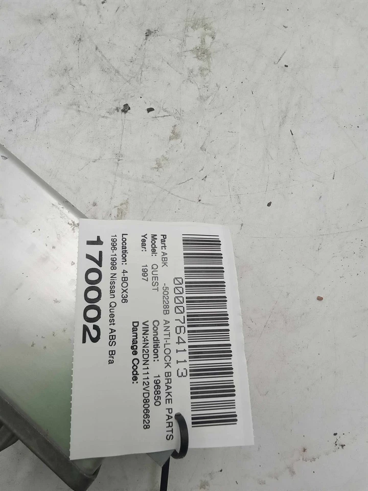 Nissan Quest 1996-1998 sistema de frenos ABS MÓDULO F5XA2C219AA USADO OEM Foto 2 de 4