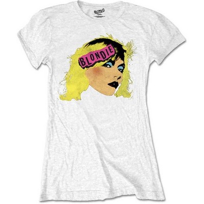 Ladies Blondie Debbie Harry Punk White lizenziert T-Shirt Damen