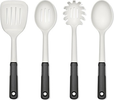 OXO Good Grips 4-Piece Nylon Utensil Set Oat Cooking Spoon Turner