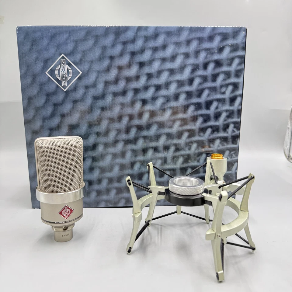 Nuevo TLM 102 Neumann Grande Diafragma Condensador Micrófono Estudio Set Montaje Amortiguador Foto 4 de 4