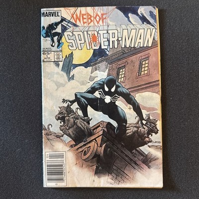 Marvel Web of Spider-Man #1 (1984) Newsstand Variant Peter David Charles Vess
