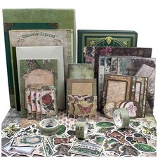 Vintage Scrapbooking Supplies Kit, 185pcs Junk Journal Kit with Scrapbook