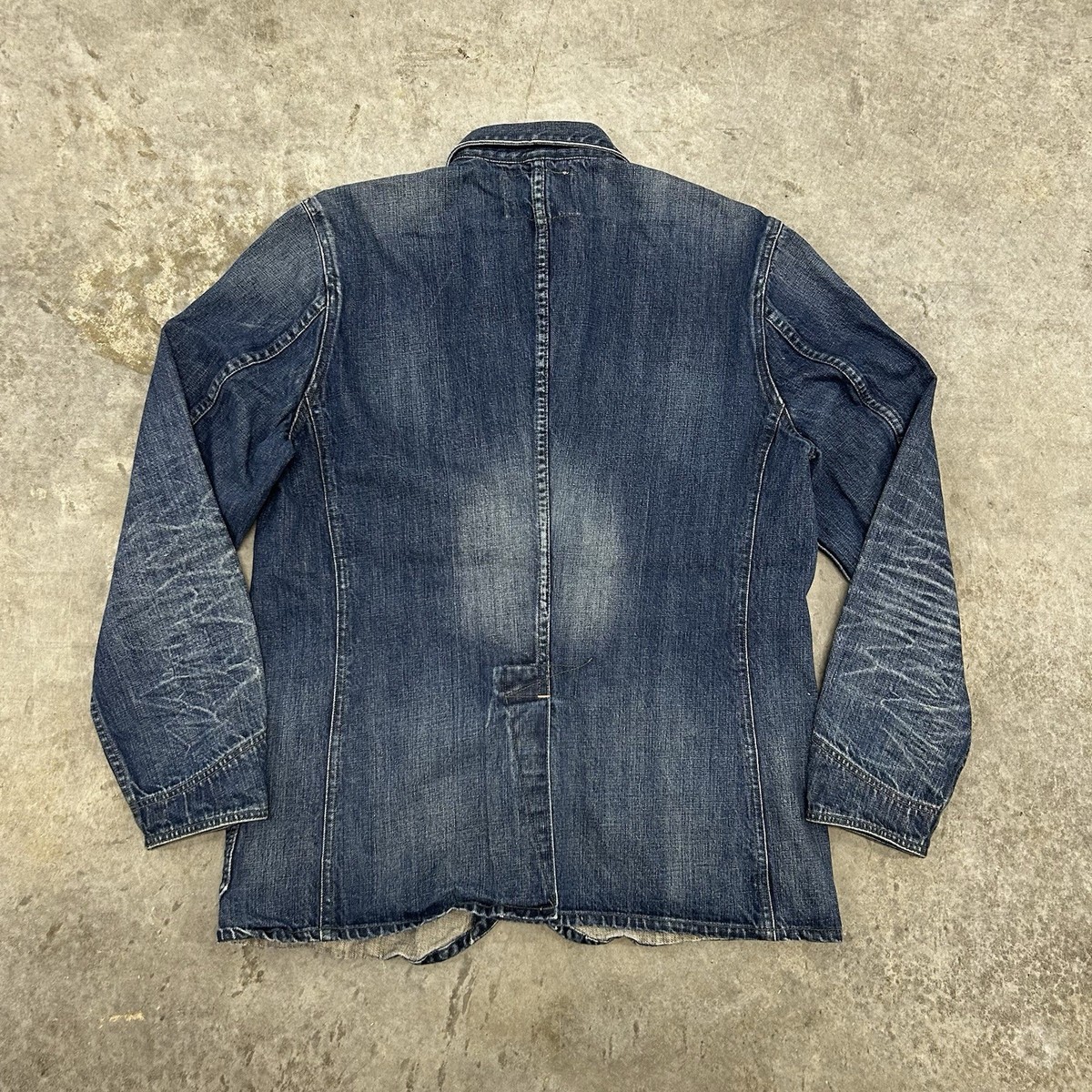 RRL Double RL Ralph Lauren Engineer Coat Jacket Indigo Blue Medium