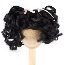 Doll Wig - Monique's Brown/Black Synthetic mohair Size 11/12
