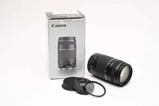 Canon EF 75-300mm f4-5.6 III Telephoto zoom lens, caps, UV, tested, Boxed