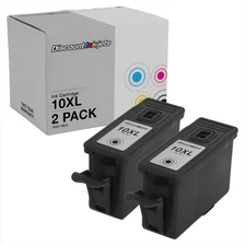 2PK #10 XL BLACK Ink High Capacity for Kodak 10 EasyShare 5300 5500 ESP 3 3250 5