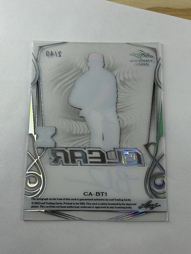 2023 Leaf Trinity Blade Tidwell Auto /49 Mets SSP - Picture 2 of 2