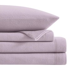 Softan King Micro Fleece Sheets Set, 4-Piece King Size Bed Sheet Set, Plush V...