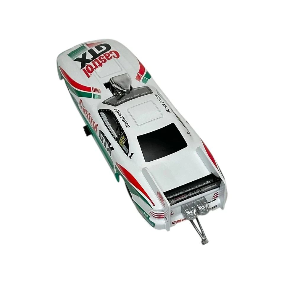 Action John Force 1997 Castrol GTX MUSTANG COCHE DIVERTIDO 1:24 con CAJA Foto 4 de 4