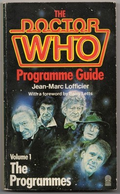 DOCTOR WHO PROGRAMME GUIDE #1 PAPERBACK (1984) TOM BAKER JON PERTWEE (5th PRINT)