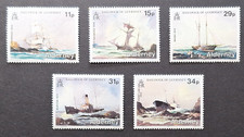 Alderney, Guernsey: 1987 Shipwrecks; complete unmounted mint set