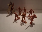 Marx Western Town Cowboys Plastic Figures horse Play Set