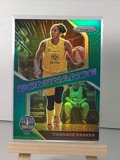 2021 Panini Prizm WNBA - Dominance Candace Parker #4 Green Prizm SP