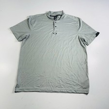 Oakley Golf Polo Shirt Light Gray Stretch Short Sleeve Men  s Size XL