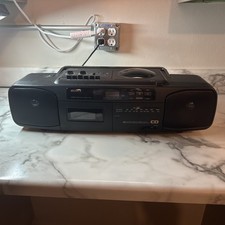 Sony CFD-50 Boombox CD/AM/FM/Cassette CD  Radio Work - Tape Faulty Parts/Repair